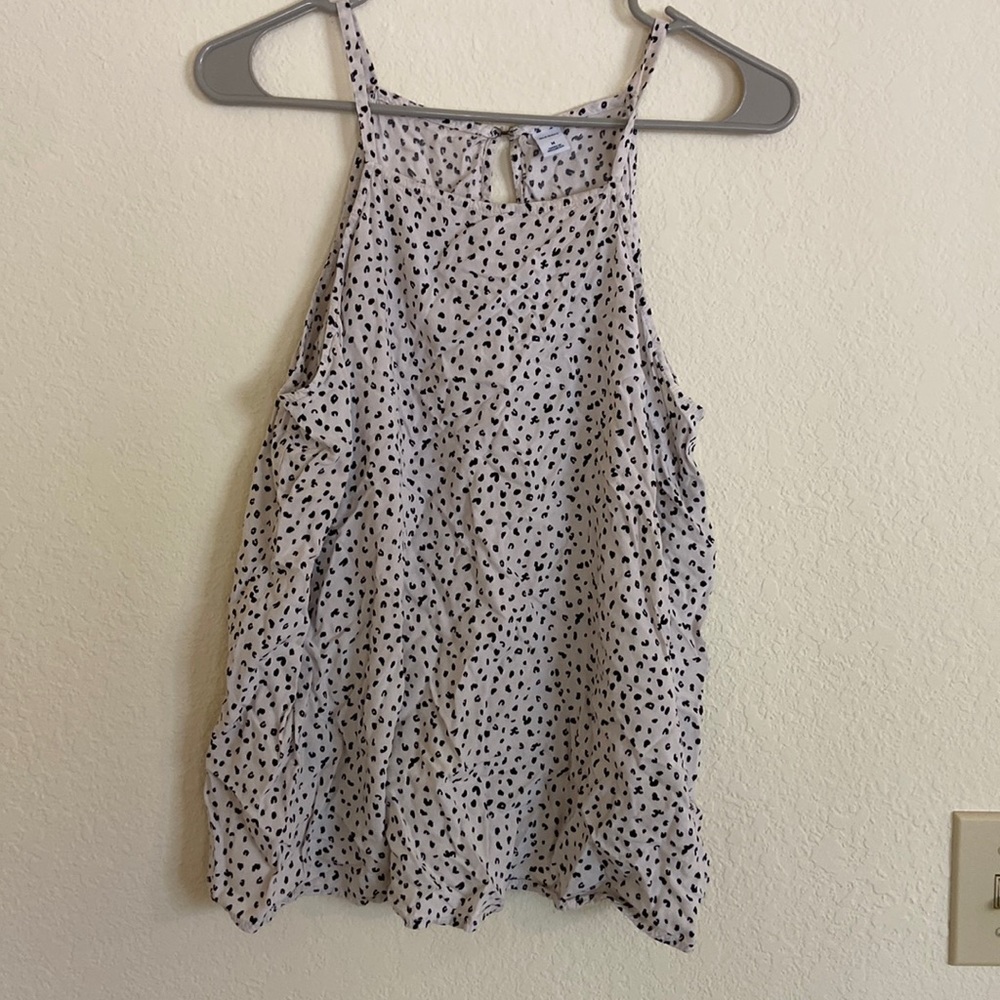 High Neck Old Navy Cheetah Print Top
